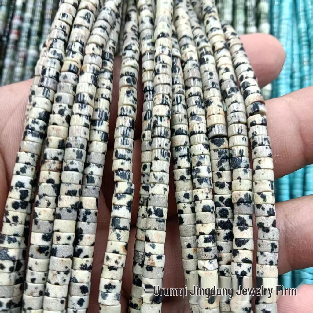 2x4mm Natural Agate Stone Separator Beads for DIY Jewelry Making - Loose Semi-Finished Accessories In Stock