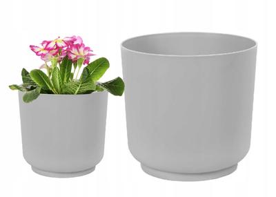Plastikblumentopf 13x125cm platin matt