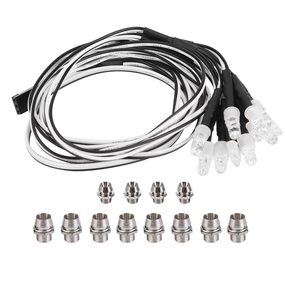 

12PCS 5mm3mm Headlights and Taillights LED Lights RC Model Drift Car Accessory