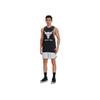 Under Armour Project Rock Letter Logo Print Training Sleeveless T-Shirt Men Black 1373787-004