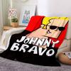 Johnny Bravo Theme Printed Blanket - Perfect for Couch, Bed, Travel & Outdoor Use | Machine Washable, Cozy & Durable.