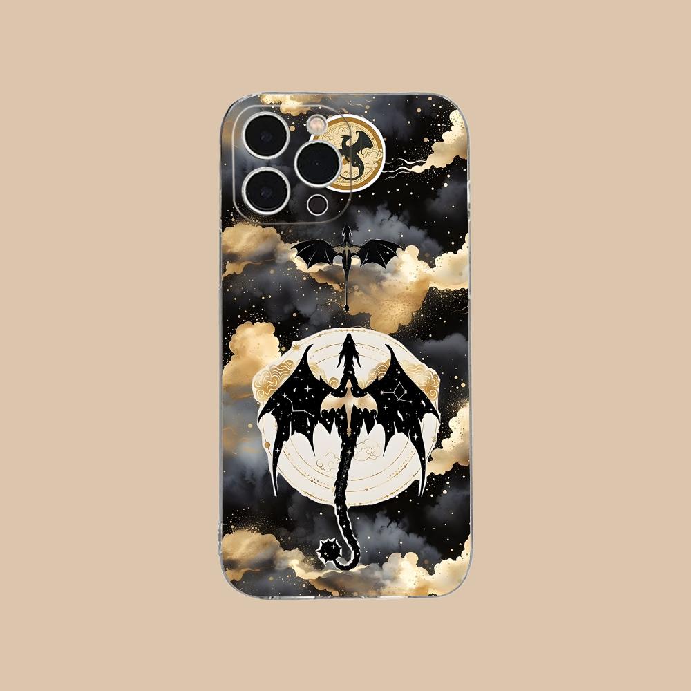 Anime Fourth Wing Phone Case for iPhone 16 15 14 13 12 11 X XR XS 8 6 Pro Max Plus Mini Clear Colour Printing Smartphone Cover