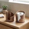 Caja de Almacenamiento de Pañuelos de Gran Capacidad Madera Natural Retro Portaservilletas Estante para Rollos de Papel Uso en Cocina
