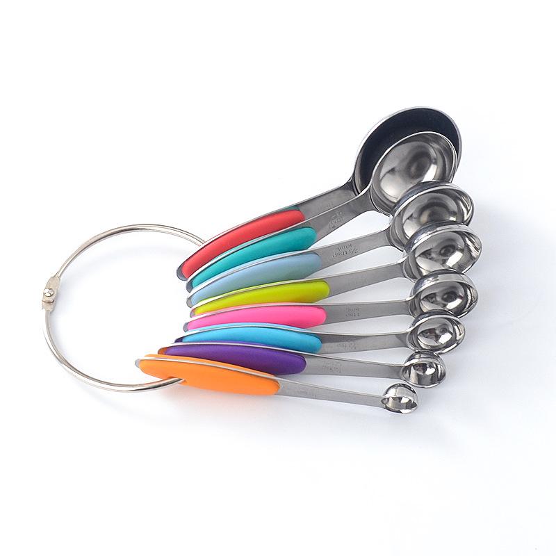 Stainless steel measuring cup measuring spoon set 16-piece set baking measuring cup 8-piece set seasoning measuring spoon 8-piece set
