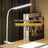 LED Clip-On Desk Lamp, Eye Protection, USB Plug-in, Student Reading/Writing Lamp