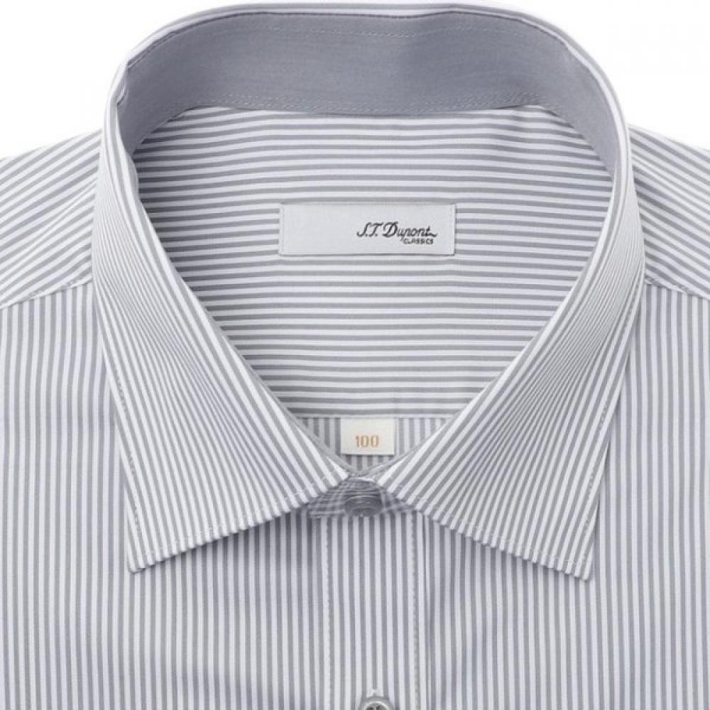 S.T. Dupont Comfortable Stretch London Stripe Long Sleeve Regular Fit Shirt Se6s