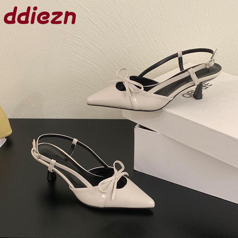 Fashion 2025 New Footwear Butterfly-Knot Ladies High Heels Pumps Shoes  Female Shallow Fashion Pointed Toe Women Heels Sandals Shoes