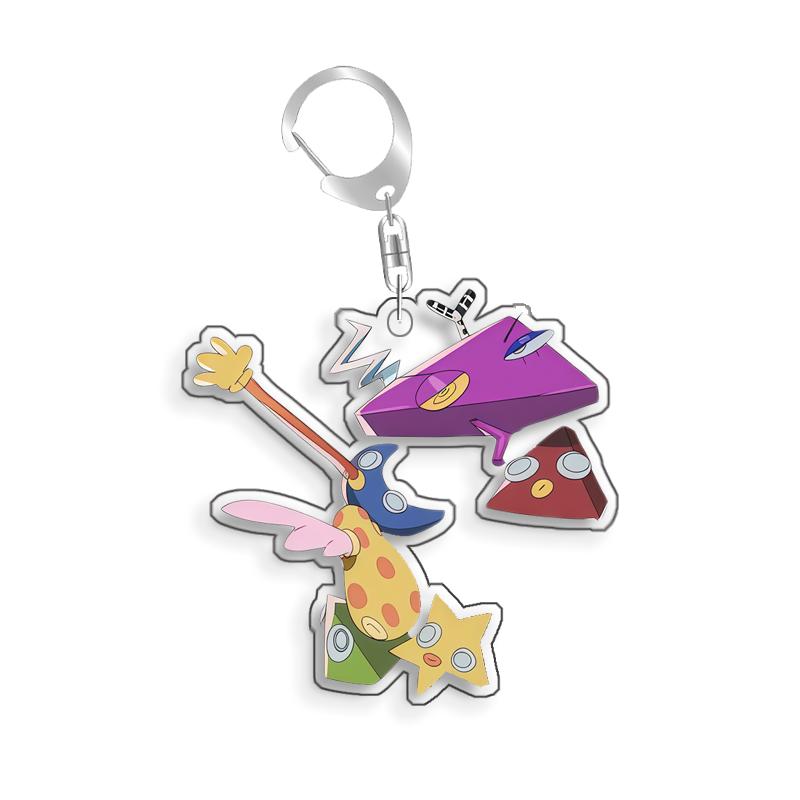 For The Amazing Digital Circus Pomni Kinger Ragatha Gangle Acrylic Selfmade Cute Cartoon Anime Keychain Pendant Toy Gift 5cm