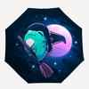1pc Moon Witch Automatic Open/Close, Foldable Compact Umbrella with 8-Rib Shaft, Perfect Gift For Men And Women 121