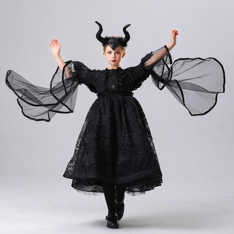 Halloween Kids Vampire Cosplay Dress Witch Angel Devil Costume Stage Performance