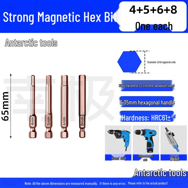 Industrial-Grade Strong Magnetic Hex Bit Extension for Electric & Pneumatic Screwdrivers and Drills