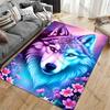 Mystical wolf nature elegance carpet Yoga living room room decor children's crawling mat doormat area rug games mat