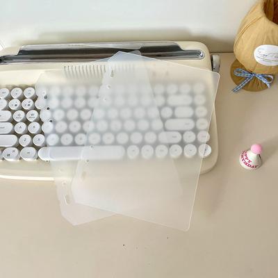 MINKYS Kawaii Candy Color A5 PU Leather Kpop Photocards Collect Book Photo Cards Album Storage Book School Stationery