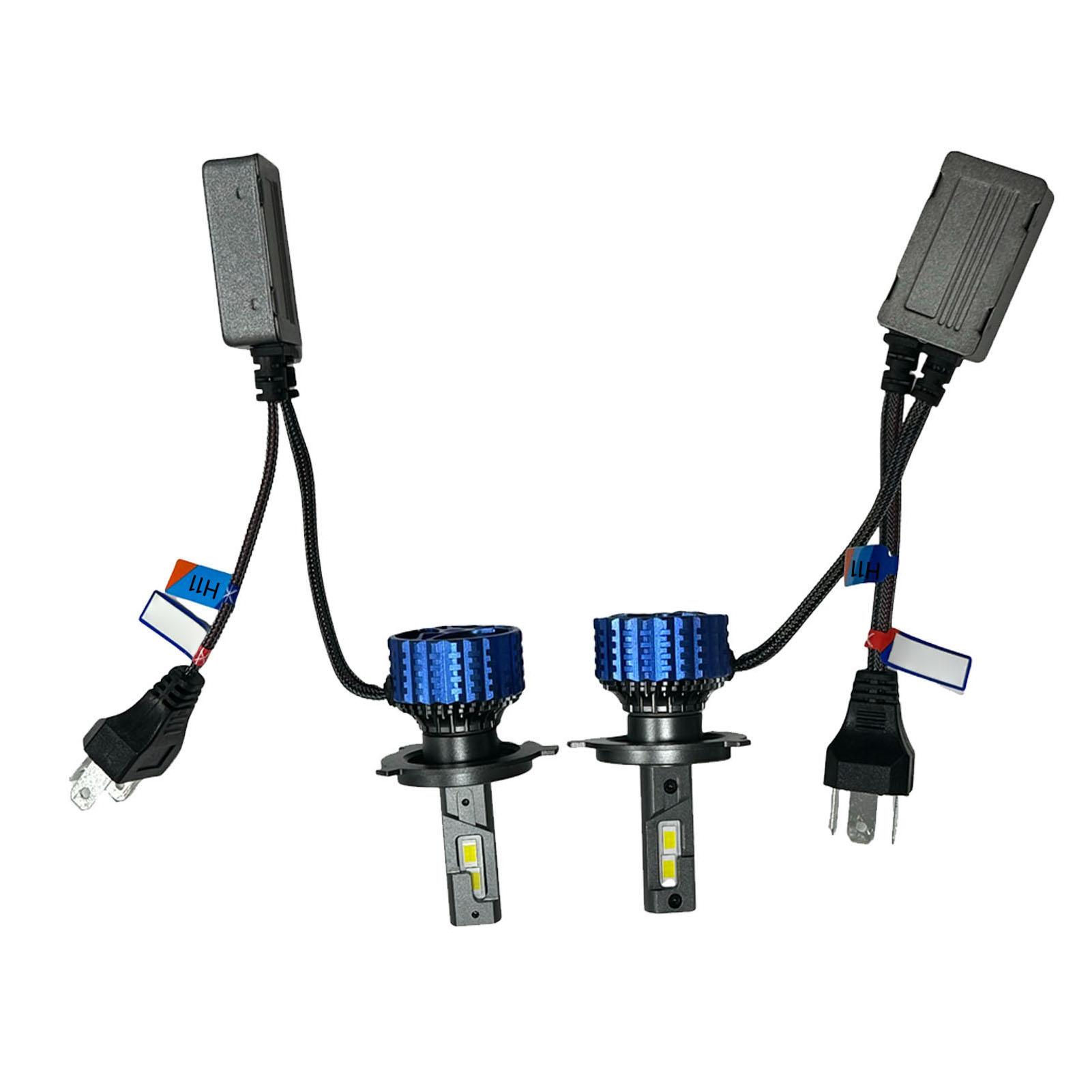 

2 шт. Лампа для фар 130 Вт 24000 лм 6500 К IP68 водонепроницаемая высокая яркость рассеивание тепла фара