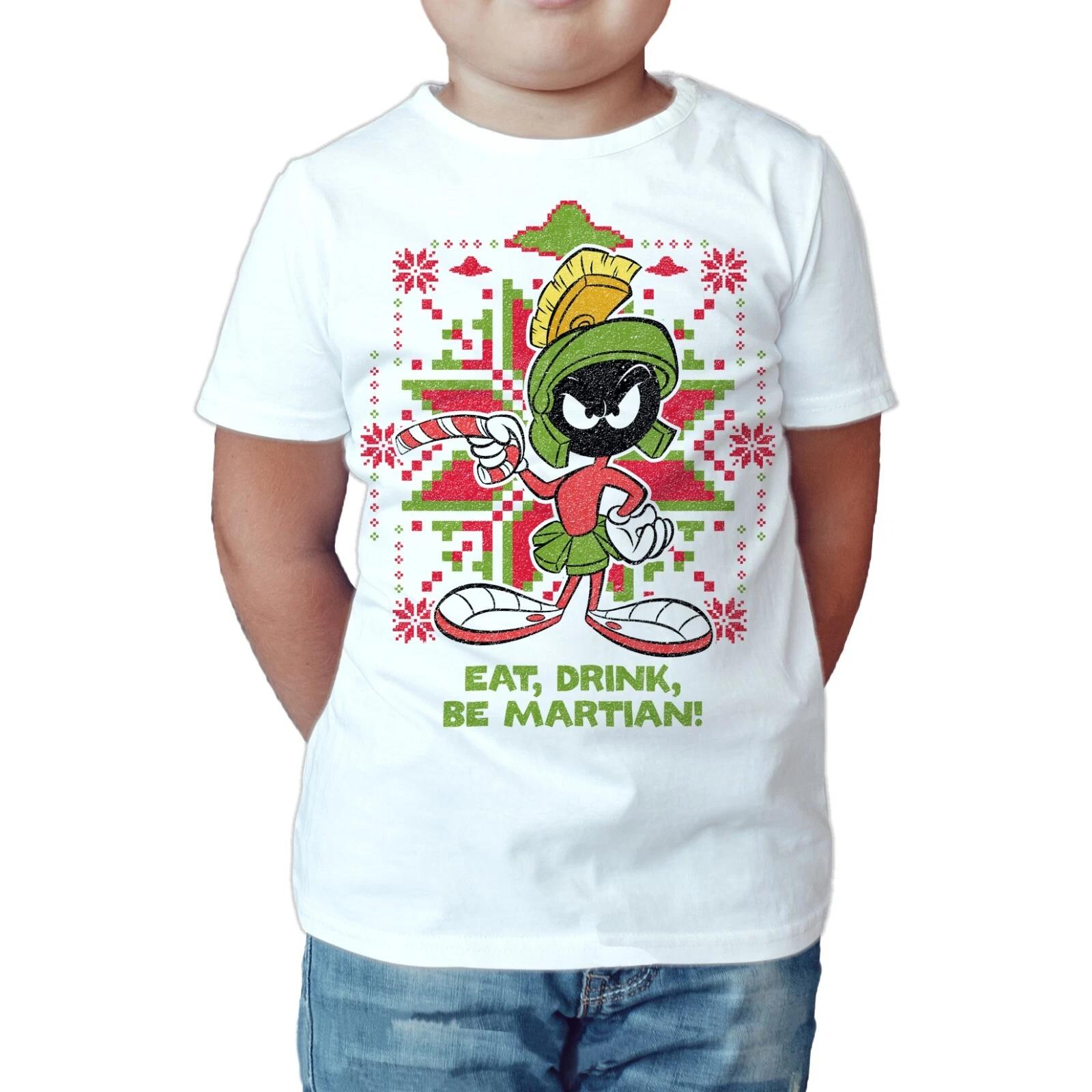

Looney Tunes Marvin the Martian Xmas Eat Official Kids T-Shirt 140