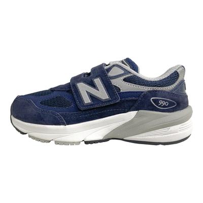 990v6 Hook & Loop Little Kid Navy Kids Sneakers Blue Silver PV990NV6