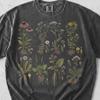 Tričko s léčivými rostlinami, Vintage botanické grafické tričko, Bavlna Comfort Colors