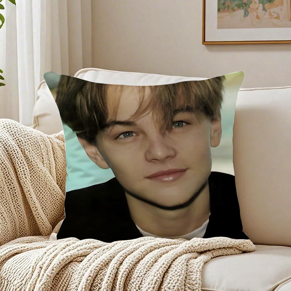 L-Leonardo D-Dicaprio Cushion Cover Pillowcase Anti-Dustmite Living Room Sofa Decor Cushion Room