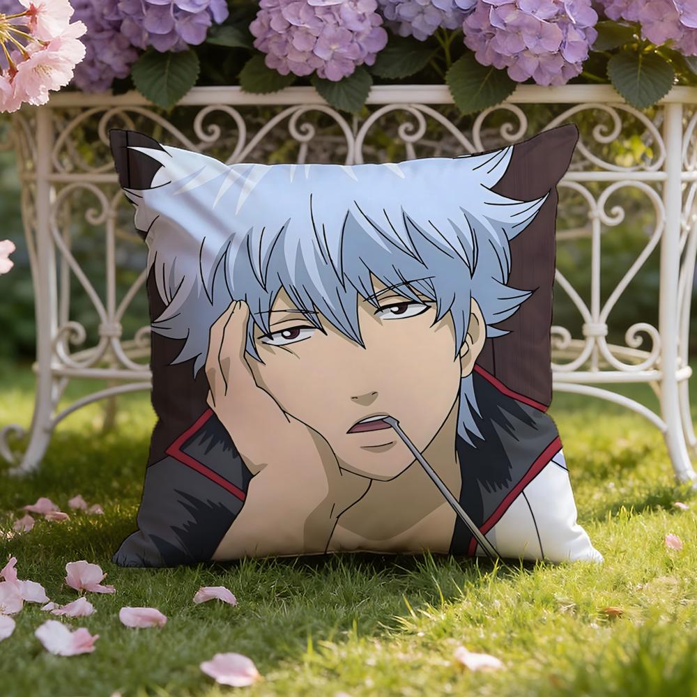 Anime G-Gintama Cushion Cover Home & Car Dual-Scene Pillow Cover: Reversible for Premium Comfort