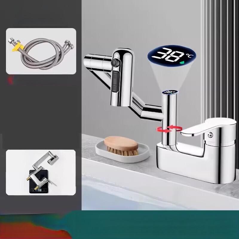 TLXT Wall-Mounted Hot & Cold Kitchen Faucet