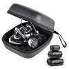 Rudder Craft ReelKeeper Fishing Reel Storage Case for Spinning and Baitcasting Waterproof PU Hard Shell with Lightweight and Fits Large Sizes and