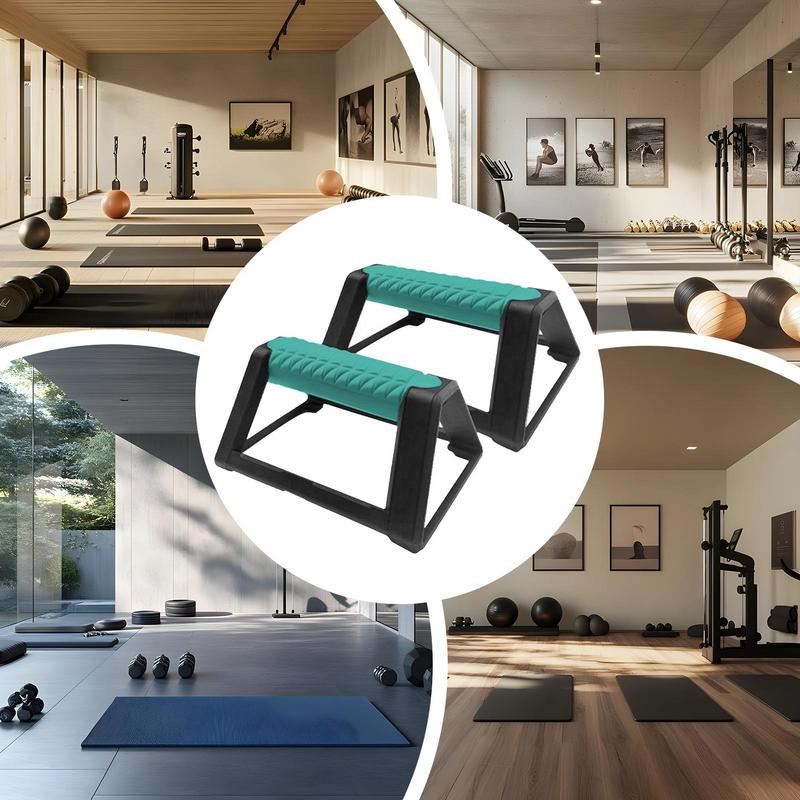 2pcs Folding Push-Up Bar Triangle Support Storage Push-Up Equipment Non-slip Stable Fat Burning Exercise for Home Gym Travel