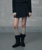 Ledeoli Double Strap Pleated Mini Skirt [Charcoal]
