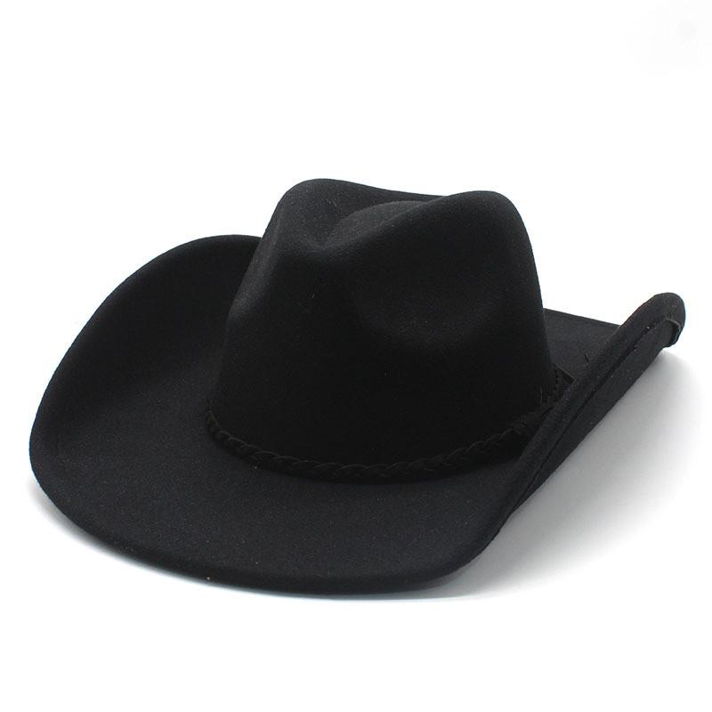 Traditional Wool Felt Gentleman Hat With Wide Brim For Winter Casual Wear