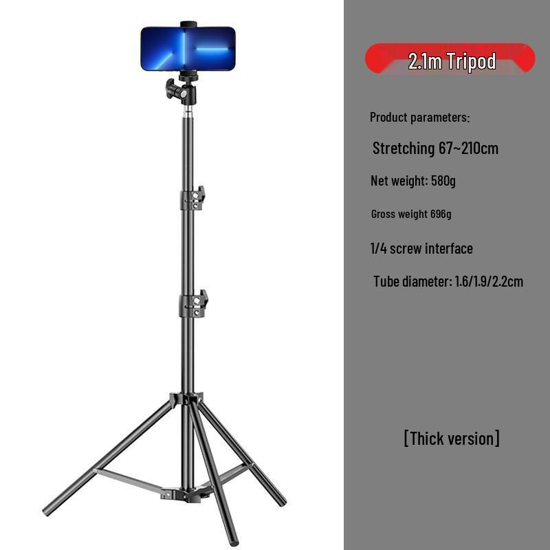 Suporte Tripé Multifuncional Portátil para Transmissão ao Vivo, Fotografia, Uso Doméstico e Atividades ao Ar Livre