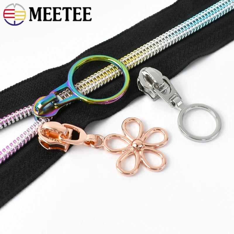 5/10/20Pcs 5# Zipper Slider for Nylon Zippers Zip Head Puller Lock Bag Clothes Purse Tailor Repair Kit DIY Sewing Accessories