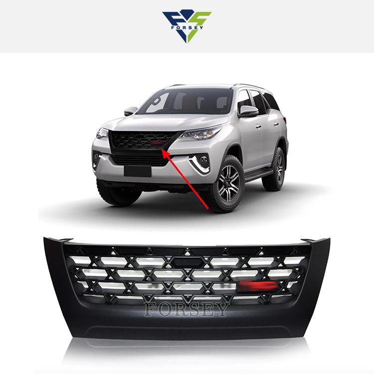 Compatible Grille for 2016+ Fortuner TRD Small Letter Style