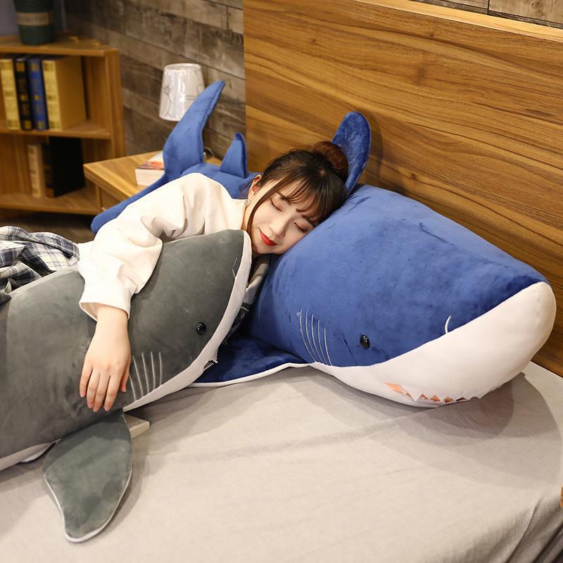 Megalodon Cartoon Shark Plush Toy Cute Home Decoration Children Cushion Gift