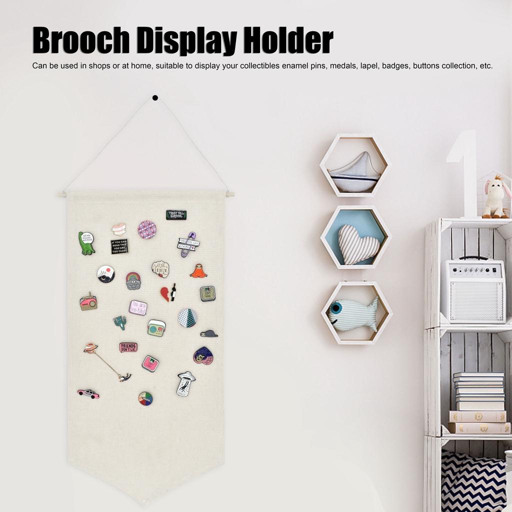 Brooch Pin Wall Hanging Display Stand Pin Collection Storage Holder Decoration