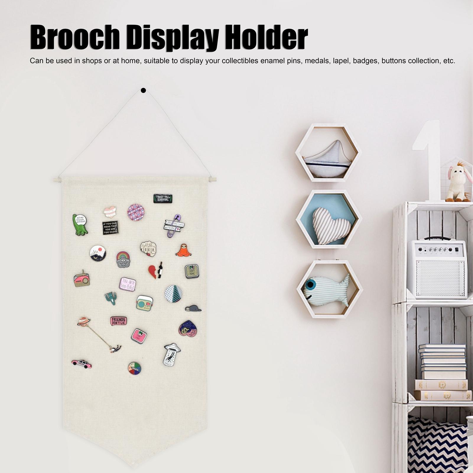Настенная подставка-дисплей для значков-брошей   Держатель для хранения коллекции значков Декорация