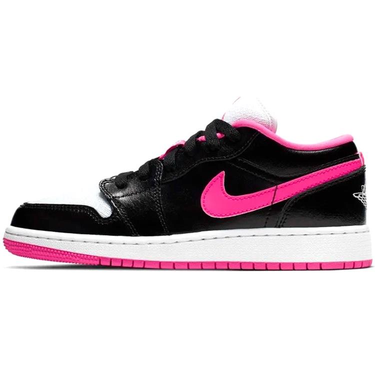(GS) Air Jordan 1 Low Black Hyper Pink Kids 554723-061 EU 40