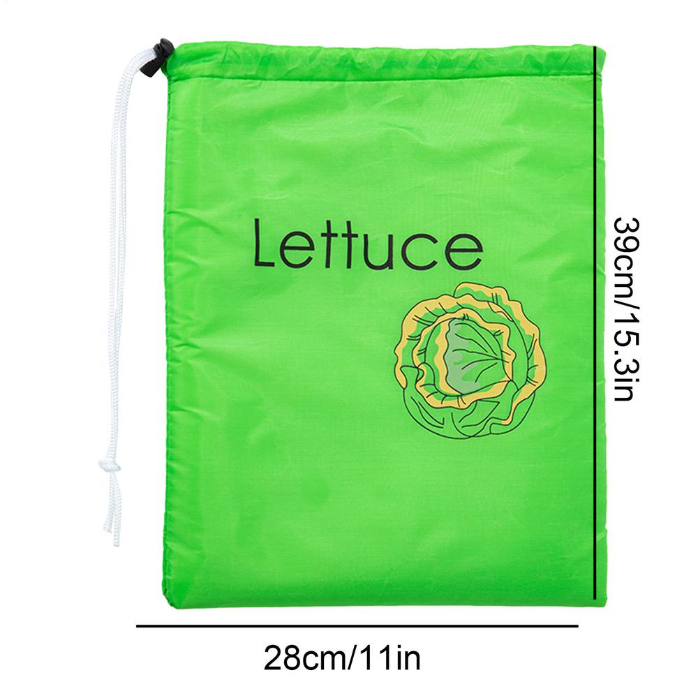 

Banana Preserving Bag Reusable Produce Bags with Drawstring Design Sturdy and Portable Storage Bag Prevents Odor for Banana зелений
