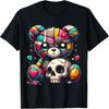 Kawaii Pastel Goth Teddy Tee - Cute Creepy Skull Anime Bear T-Shirt