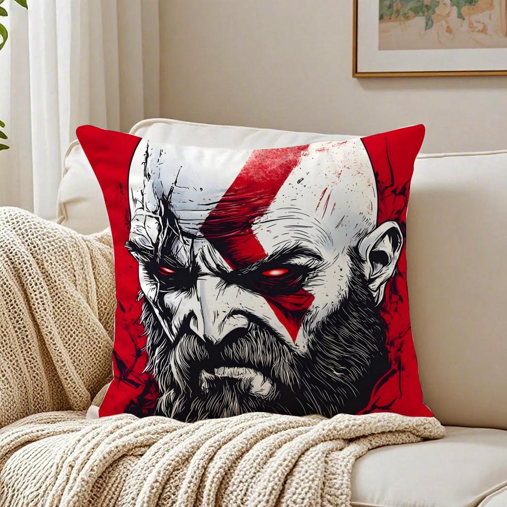 Game Mythological GGod of WWar Cushion Cover Pillowcase Antidustmite Living Room Sofa Decor Cushion Room