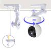 2Sets 180° Adjustable Ceiling Camera Mount Stand Module Indoor Outdoor Mini Mount Bracket Camera Plastic Mount Cctv Support