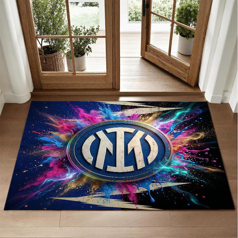 Borussia Dortmund Design Crystal Velvet Rug Soft Decorative Mat for Bedroom Entrance