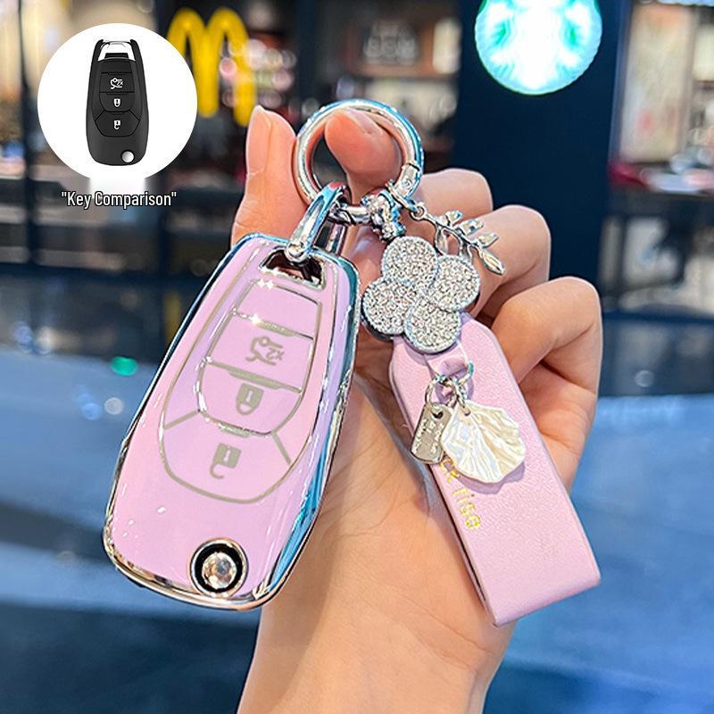 Chevrolet Car Key Case for Cruze, Aveo, Trax, Blazer, Cavalier, Sail
