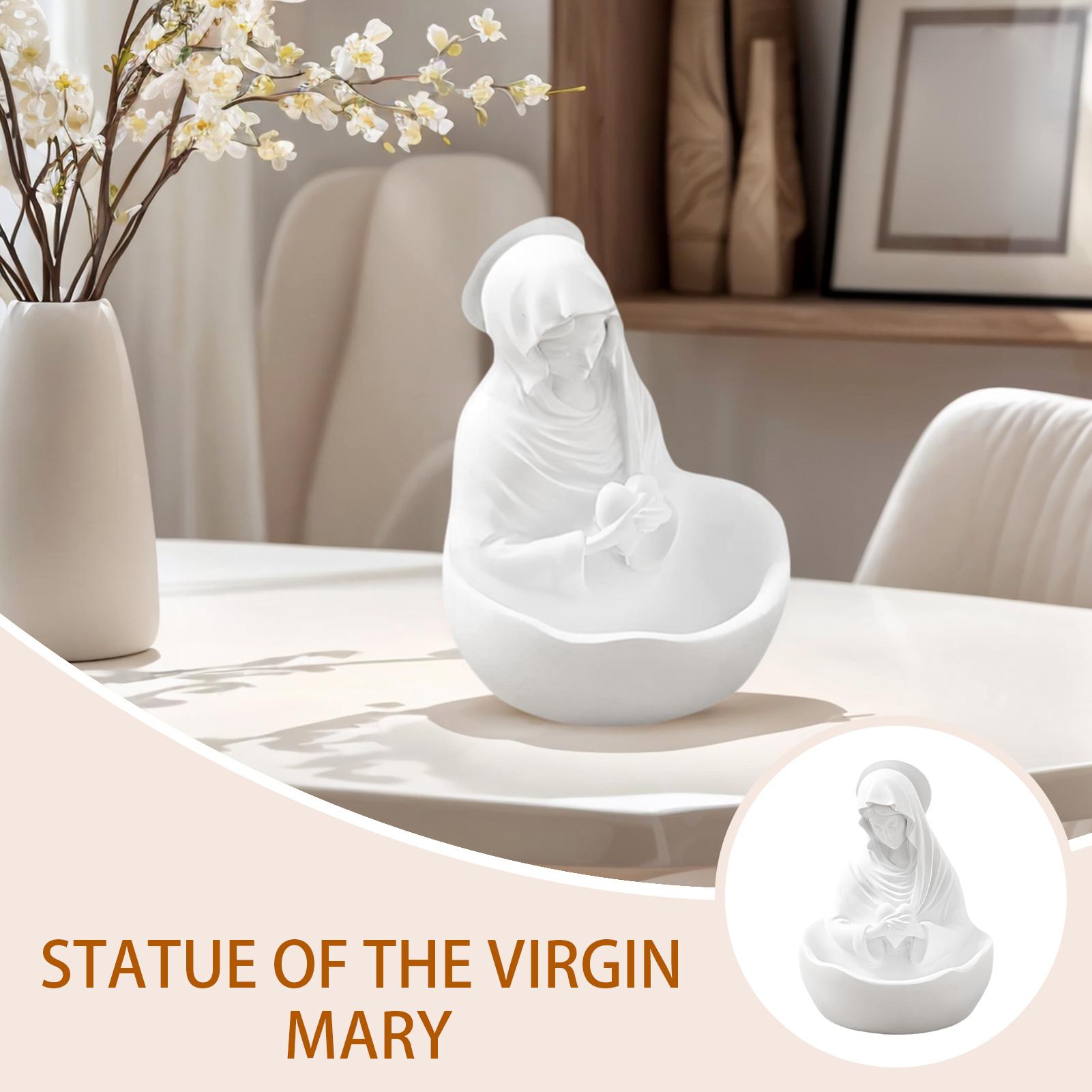 Rosary Holder Holy Mother Virgin Mary Figure Prayer Rosary Holder Christmas Catholic Holy Blessed Sculpture For Baptism Shelf China Mainland
