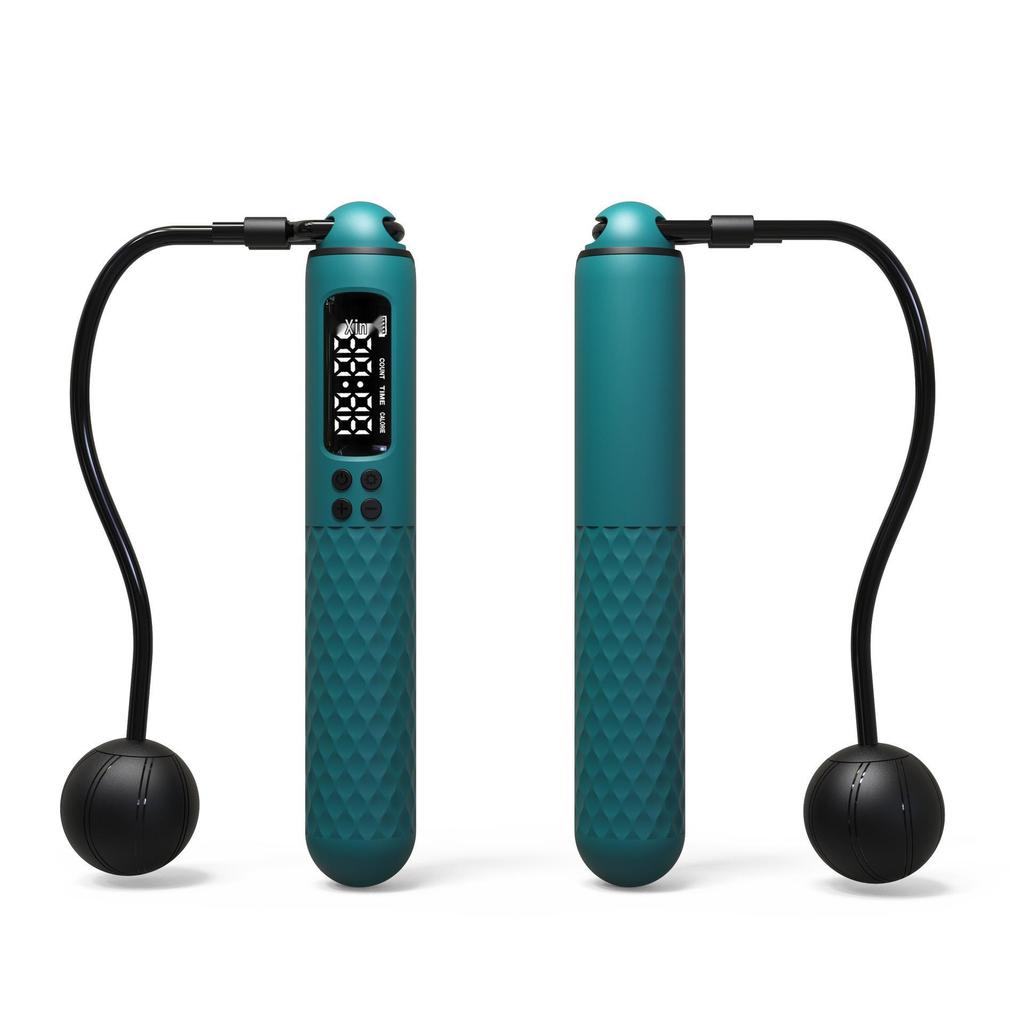 Moyue Kabelloses Intelligentes Springseil mit Beschwerten Griffen für Erwachsenen-Fitness und Geschwindigkeitstraining