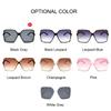 Black Square Oversized Sunglasses Woman Big Frame Colorful Sun Glasses Female Mirror Oculos Unisex Gradient Hip Hop Shades