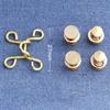 1 Set Nail-free Metal Jeans Button Snaps Detachable Pants Clips Buttons Pins DIY Waist Tightener Clothing Buckles Sewing Tools