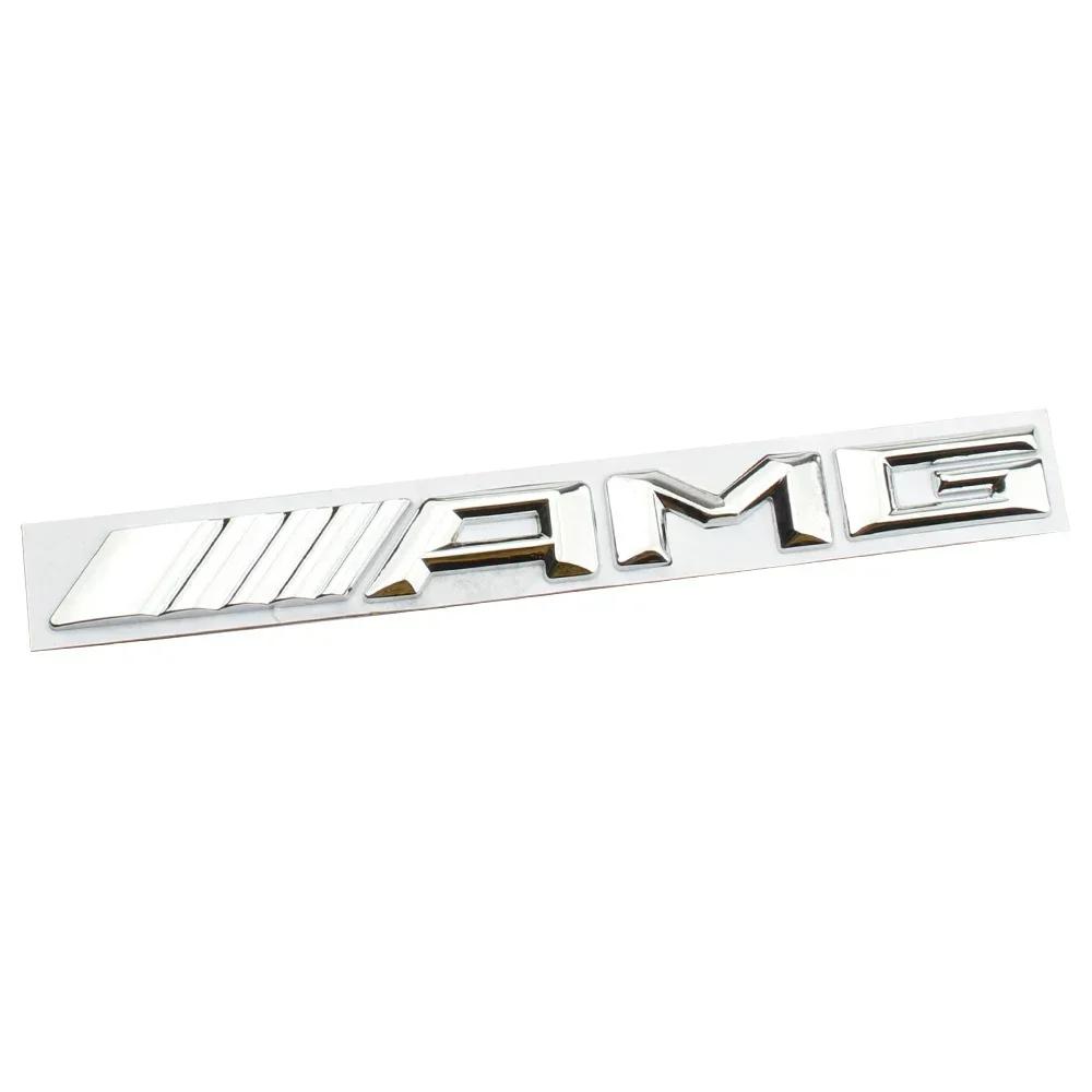 Bilklistremerke Ny 2026 For Benz AMG 2025 Nytt 3D Legeringslogo AMG Emblemer Bokstaver Bilbakluke Merke For Mercedes Benz W204 W205 W176 W17