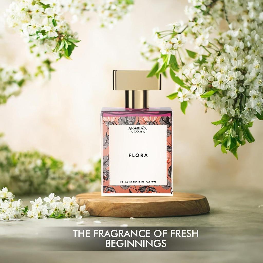 Arabian Aroma Flora Perfume for Women – Elegant & Long-Lasting Floral Extrait De Parfum