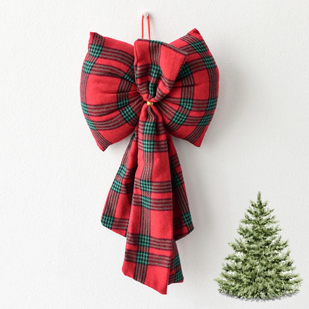 New Year Christmas Ornament Hanging Bow Pendants Xmas Tree Christmas Tree Decorations