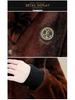 2025 Men's High-End Golden Sable Velvet Fur Coat - Trendy, Thick, Cold-Proof Overcoat for Autumn/Winter