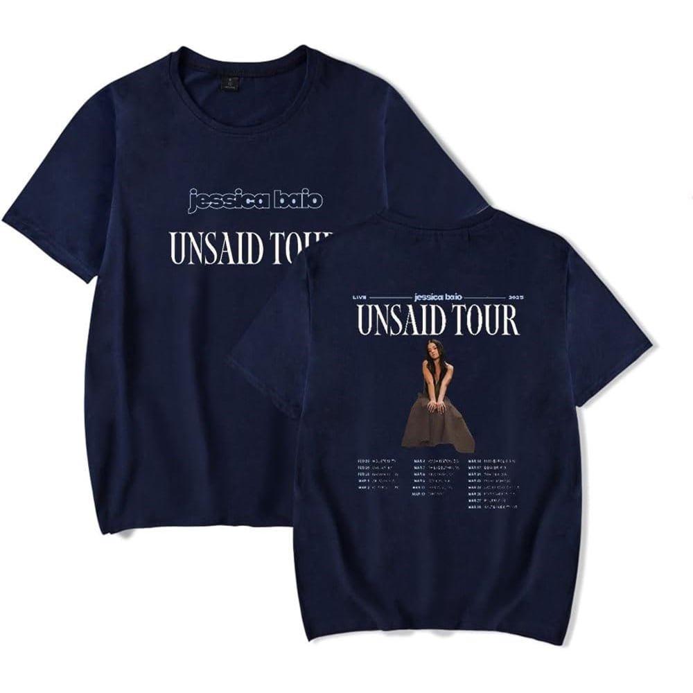 Jessica Baio The Unsaid Tour Merch Short Sleeve Tshirt Women Unisex Unisex Casual Fashion Short Sleeve Tee S